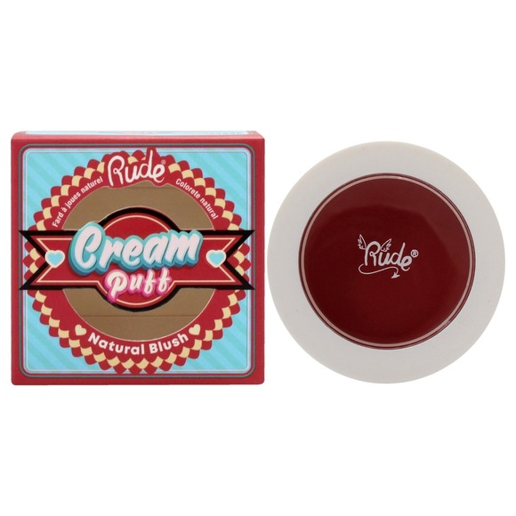 RUDE Other - Cream Puff Natural Blush Red Velvet by Rude Cosmetics for Women 0.21 oz Blush
